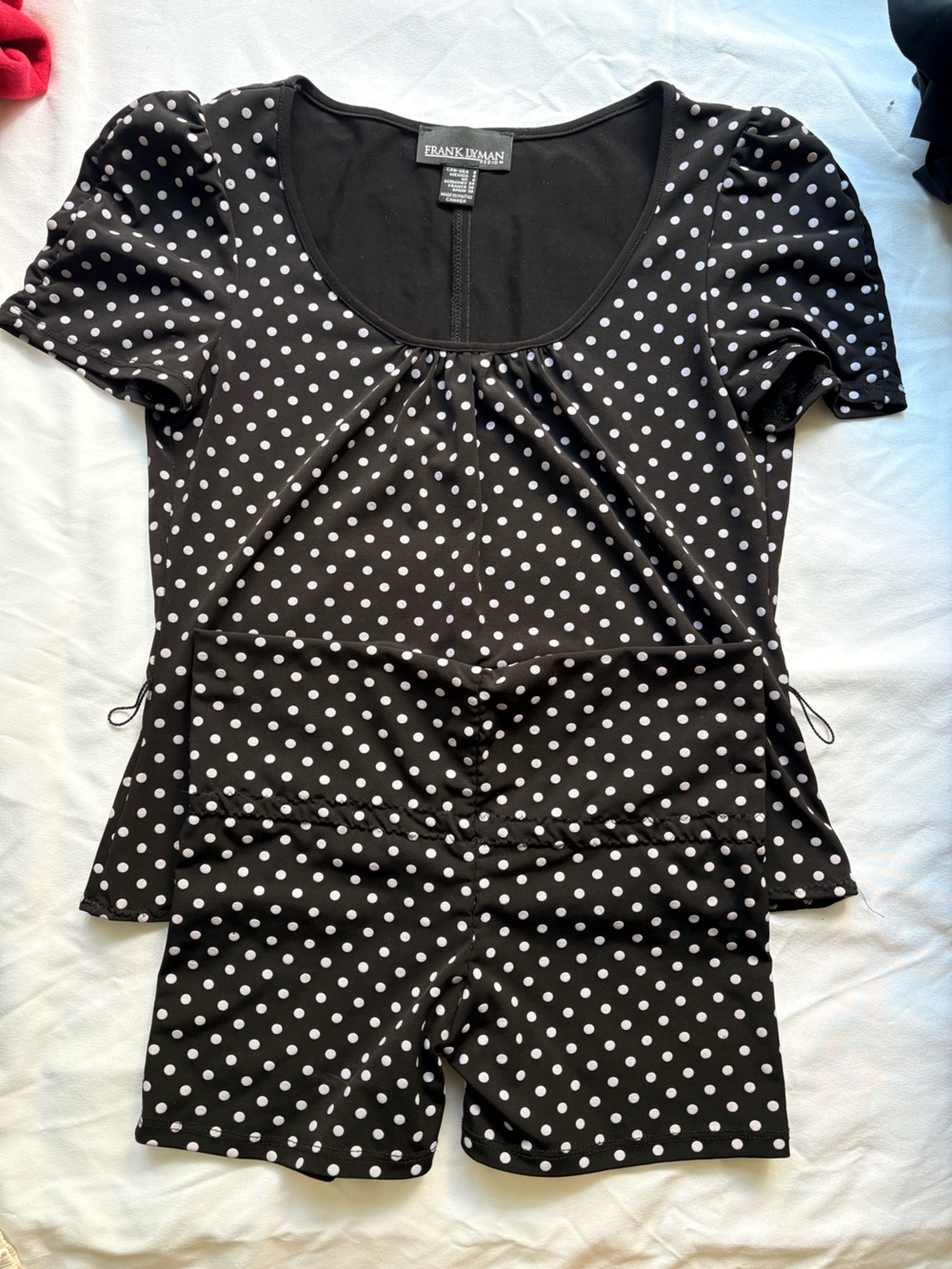 Frank Lyman Design Polka Dot Top and Short Set